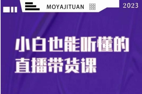 大威本威·能听懂的直播带货课，小白也能听懂，20节完整-16888副业资讯